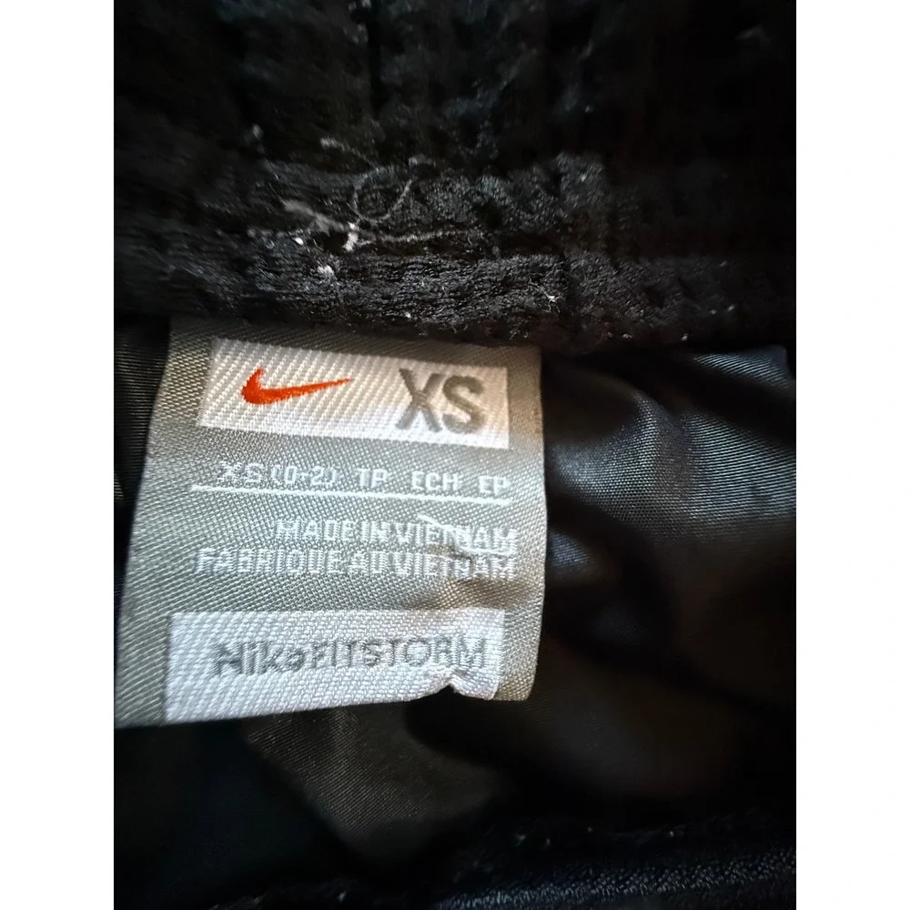VTG Nike FitStorm Black Track Pants Womens XS Reflective Athletic Running Pants